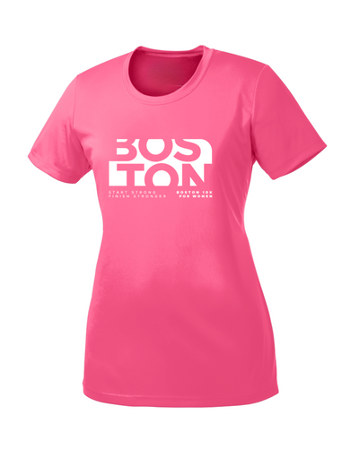 Boston 10K para mujeres - Camiseta "Run In" para mujer
