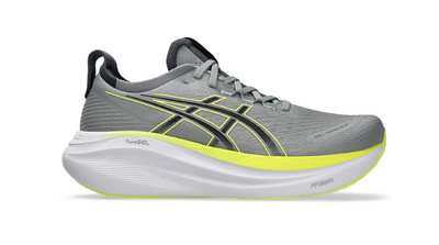 ASICS Gel Nimbus 27 Wide para hombre - Gris grava/Gris portador