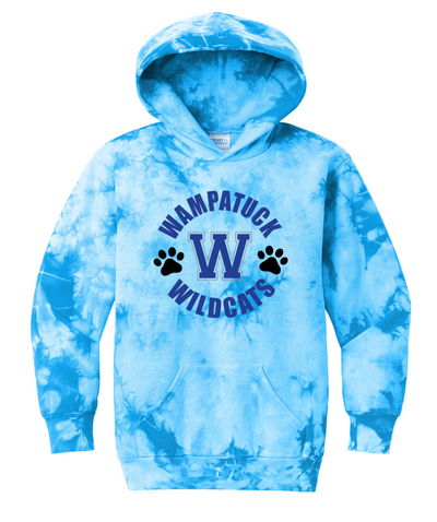 Escuela Primaria Wampatuck - Sudadera con capucha tie-dye para jóvenes (PC144Y)