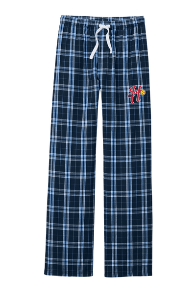 Pantalón de franela a cuadros unisex para adultos de Hurricanes Softball (DT1800)