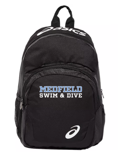 Medfield Swim & Dive - ASICS Team Back Pack Black (ZR1127)