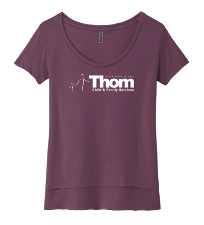 Thom Child and Family Services - Women’s Scoop Neck Tee (NL5030)