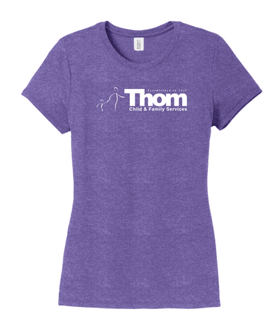 Servicios para Niños y Familias de Thom - Camiseta de tricolor perfecta para mujer (DM130L)