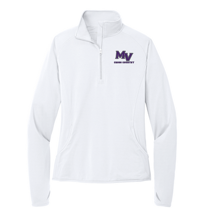 Martha's Vineyard Cross Country - Suéter con cremallera de 1/4 para mujer (LST850)