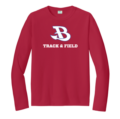 Camiseta de manga larga unisex para adultos de Burlington Track & Field (PC380LS)