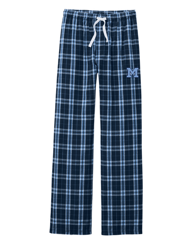Medfield Swim & Dive - Pantalón de franela a cuadros unisex para adultos (DT1800)