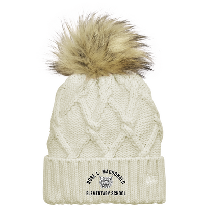Escuela Primaria Rose L. MacDonald - Gorro con pompón de piel sintética New Era (NE911)