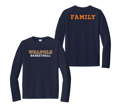Camiseta de tiro oficial de baloncesto juvenil Walpole Camiseta de manga larga unisex para jóvenes Zone Performance (TT11YL)