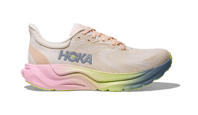 HOKA Arahi 8 para mujer - ALABASTER / TANGERINE GLOW (Ancho)