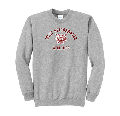 West Bridgewater Athletics - Sudadera de cuello redondo de polar Core (PC78)