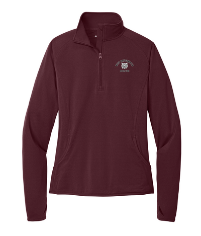 West Bridgewater Athletics - Jersey de cremallera de 1/4 para mujer (LST850)