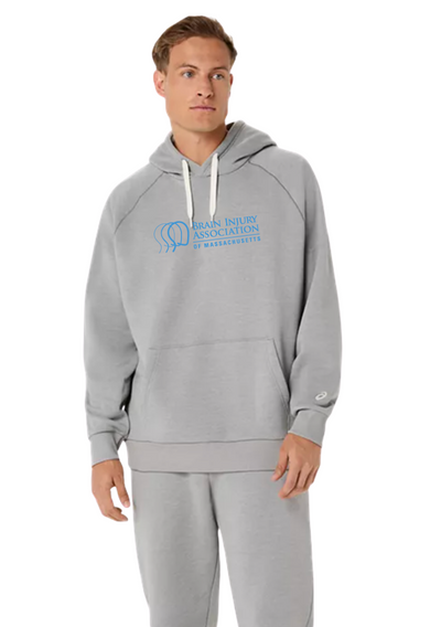 Brain Injury Association of MA - ASICS Unisex Fleece Relaxed Pullover Hoodie Grey Heather (2031F470)