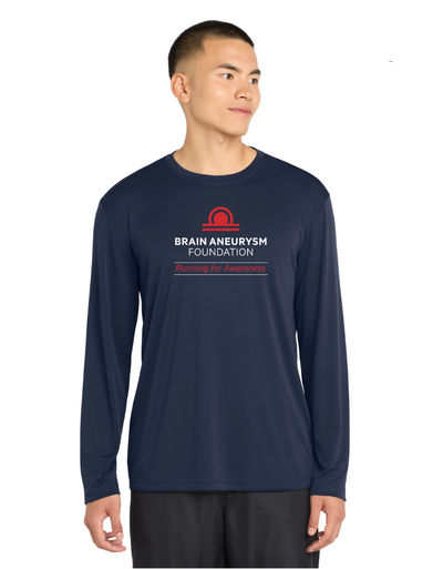 Camiseta deportiva de manga larga para adultos de Brain Aneurysm Foundation (ST350LS)