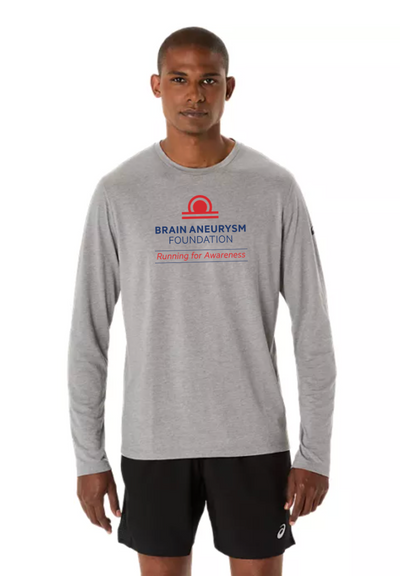 Fundación para el Aneurisma Cerebral (FRR) - Camiseta de manga larga triblend ASICS PR para hombre (2011D378)