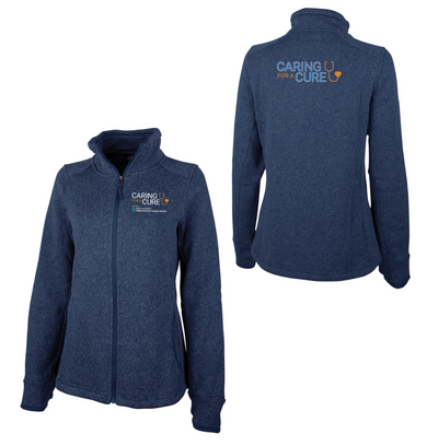 Chaqueta polar jaspeada para mujer Caring for a Cure (5493)