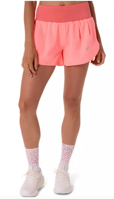 ASICS Women's Road 3.5" Short - Sun Coral (2012C965)