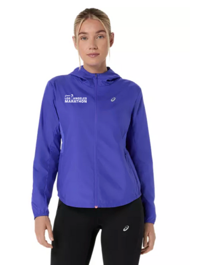 2027 ASICS Los Angeles Marathon-ASICS Women's Silver Jacket Cobalt Burst (2012D148)(LA27-12)