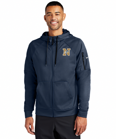 Needham Track and Field- Nike Therma-FIT Pocket Full-Zip Fleece Hoodie (NKFD9859)