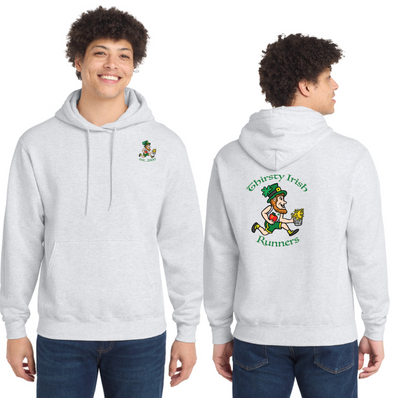 Thirsty Irish Runners - ADULT Unisex Fleece Pullover Hooded Sweatshirt (PC78H)