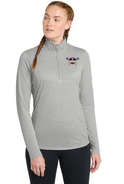 Walpole Girls Youth Lacrosse - WOMEN'S Triblend Wicking 1/4 Zip-Pullover (LST407)