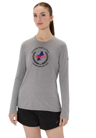 NEICAAA- ASICS Women's PR Long Sleeve Triblend Tee Grey (2012D305)