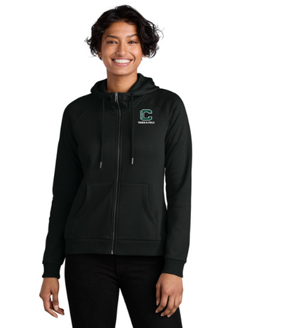 Canton Track & Field- Women’s Organic CVC Fleece Full-Zip Hoodie (AL5003)