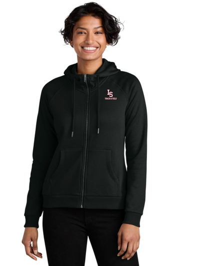 Lincoln Sudbury Track & Field- Women’s Organic CVC Fleece Full-Zip Hoodie (AL5003)