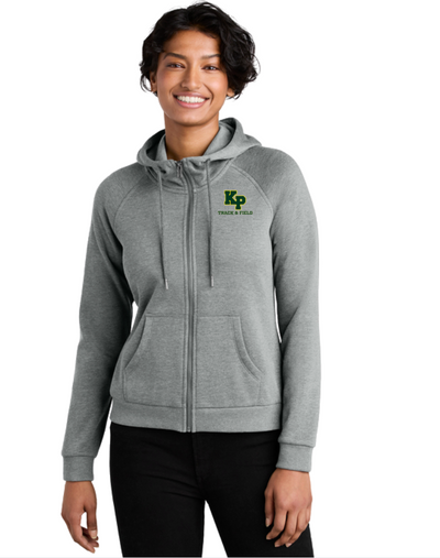 King Phillip Track and Field- Women’s Organic CVC Fleece Full-Zip Hoodie (AL5003)