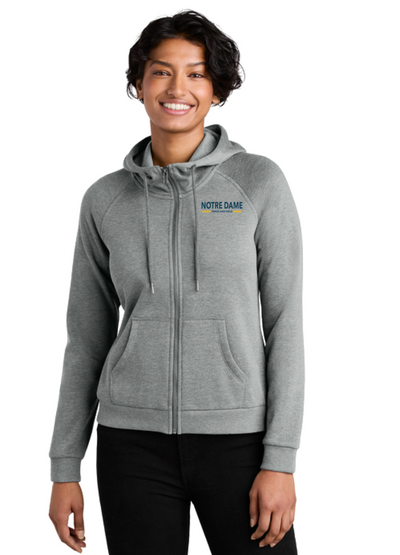 NDA Track and Field- Women’s Organic CVC Fleece Full-Zip Hoodie (AL5003)