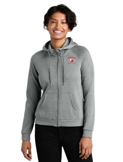 Hingham Track and Field- Women’s Organic CVC Fleece Full-Zip Hoodie (AL5003)