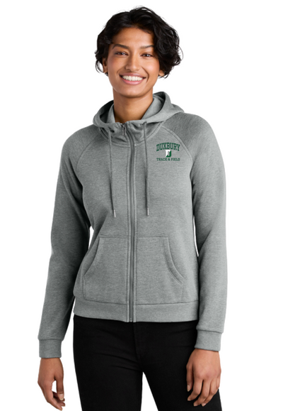 Duxbury Track and Field- Women’s Organic CVC Fleece Full-Zip Hoodie (AL5003)