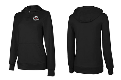 Sudadera con capucha Charles River Pulse Performance con cremallera de un cuarto para MUJER (5538)