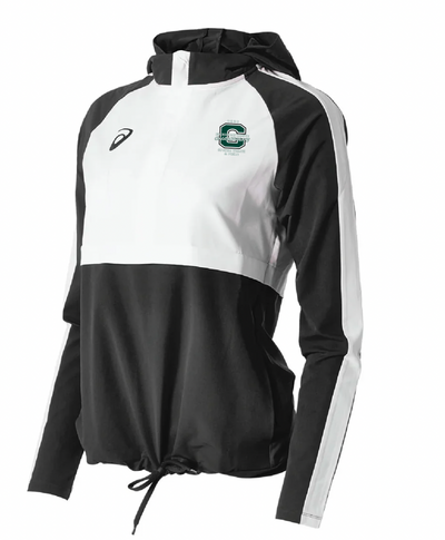 Canton Track & Field- CHAMPS- ASICS Women's Retro Track Jacket (Black/White) (2032A757.9001)