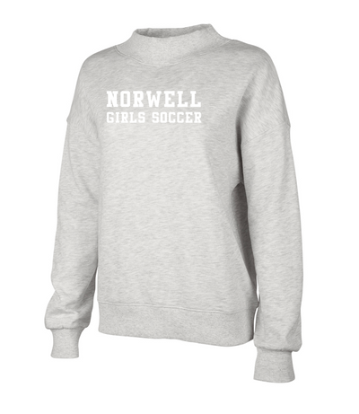 Norwell Girls Soccer - Charles River Apparel Women's Willow Mock Neck (5726)