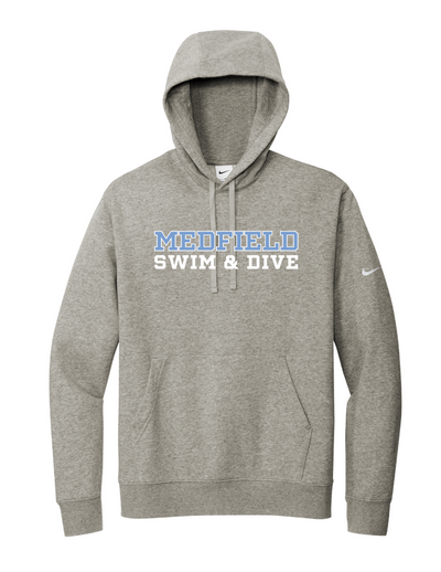 Sudadera con capucha y logo Nike Club Fleece Sleeve del equipo Bishop Fenwick XC (NKDR1499)