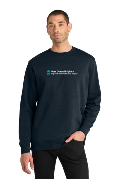 Hospital General Brigham Faulkner de Massachusetts - Sudadera unisex de cuello redondo de polar (DT6104)