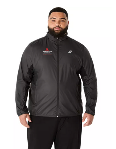 Fundación para el Aneurisma Cerebral (FRR) - Chaqueta ASICS Silver para hombre, color negro (2011D235)