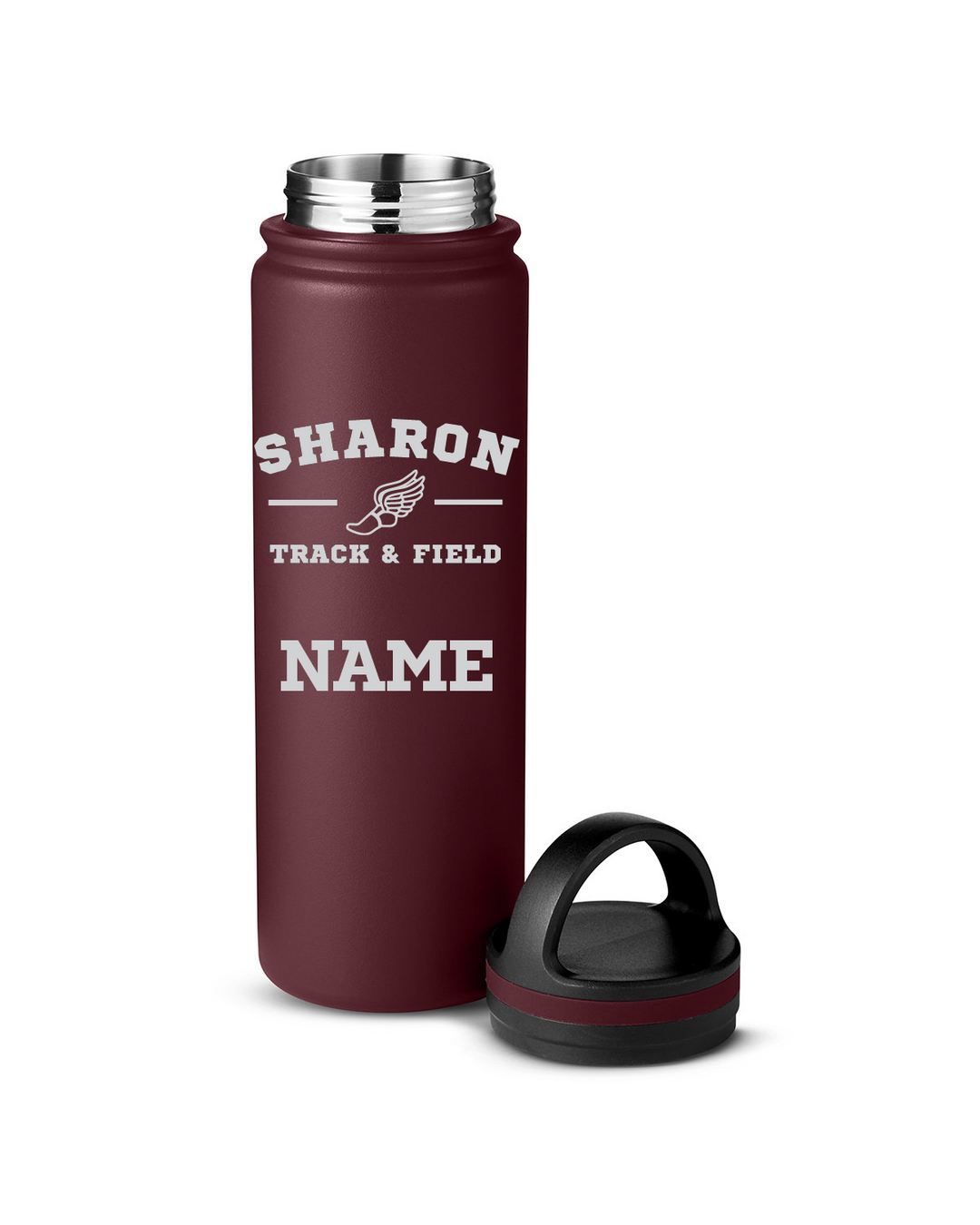 Sharon Track & Field- 24oz Vacuum Bottle Custom Laser Etched (CE051)