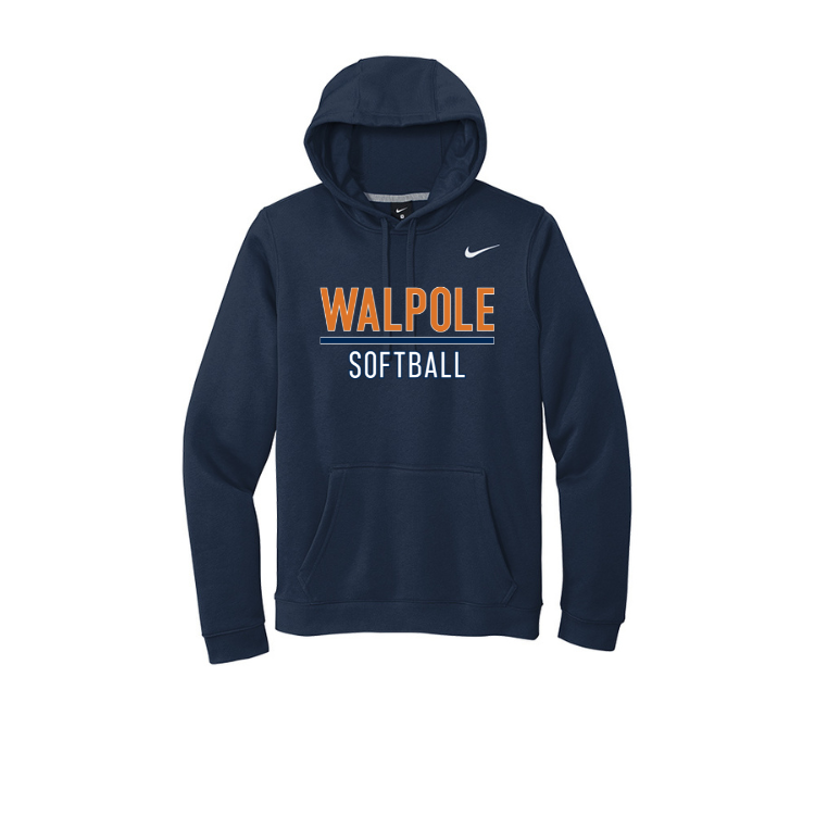 Walpole Softball - Nike Club Fleece Pullover Hoodie (CJ1611)