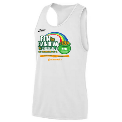 Run the Rainbow - Asics Men's Rival II Singlet White (TF3085) (R022)