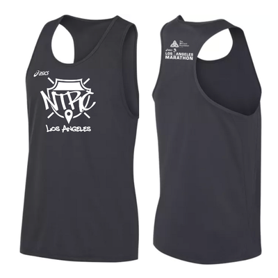 Equipo de atletismo Night Terrors Run Crew x Maratón de Los Ángeles 2026 - Camiseta sin mangas ASICS Rival II para hombre (TF3085)