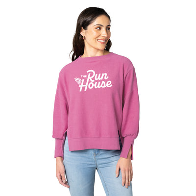 Charles River Women's Camden Spliced Crew Neck Sweatshirt (5523)