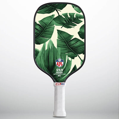 APL - Green Leaves Pickleball Paddle | 16mm Carbon Fiber | Best Pickleball Paddles | American Pickleball Leage