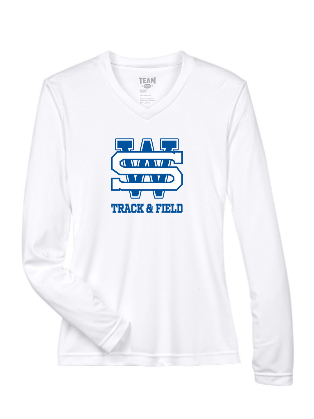 West Springfield Girl's Track & Field - Team 365 Women's Zone Performance Long Sleeve T-Shirt (TT11WL)