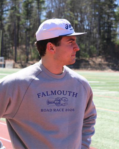 ASICS Falmouth Road Race 2026 - ASICS Unisex Fleece Crewneck Sweatshirt Grey Heather (2031F469) (FRR26-12)