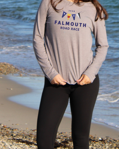 ASICS Falmouth Road Race 2026 - ASICS Women's PR Long Sleeve Triblend Tee Grey (2012D305) (FRR26-06)
