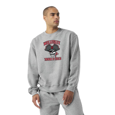 Wellesley Track & Field - Camiseta unisex de cuello redondo ultrapesada de edición limitada (BC4711, W042)