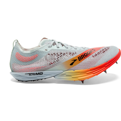 Zapatillas de clavos unisex Brooks Hyperion Elite MD - Azul ilusión/Coral/Naranja (1000481D488)