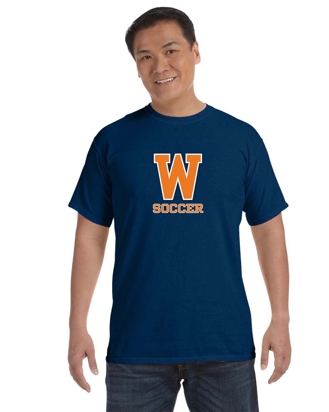 Walpole Boys Soccer Adult Heavyweight T-Shirt (C1717)