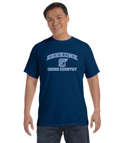 Camiseta de peso pesado para adultos Seekonk Cross Country (C1717)